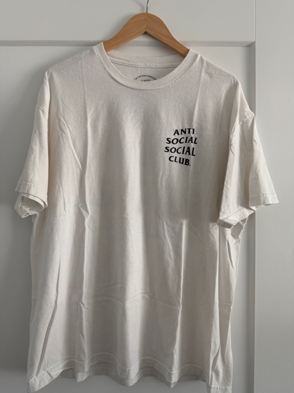 Anti Social Social Club White Short-Sleeve Logo Tee